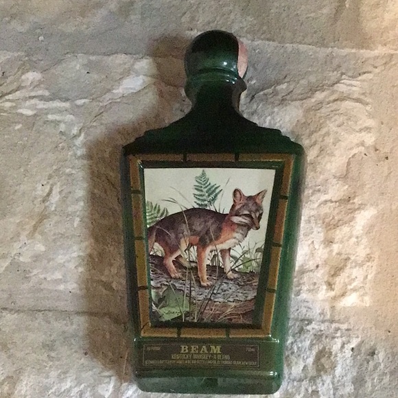 🦌 Vintage Fox Jim Beam Whiskey Bourbon Bottle Collectible 🦌 - Picture 2 of 5